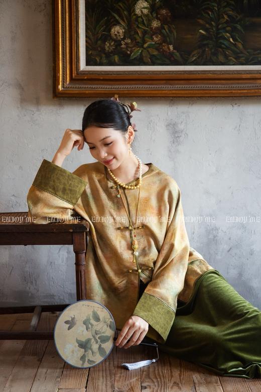 【门店同款】ENJOY秋季云敛-东方画笔晕染国风外套 164843400 商品图2