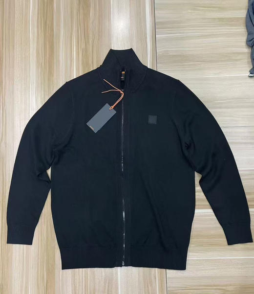 原单正品 BOSS男士秋款棉羊绒混纺针织夹克 商品图2