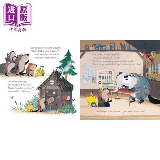 【中商原版】忙碌的海狸 Kate Hindley The Busiest Beaver 英文原版进口 儿童绘本 动物图画书 充满戏剧性和满足感的温暖故事 商品图2