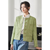 剩S/L 米思阳2026春季新款精致小香风格纹短外套单排扣保暖显白上衣0101 商品缩略图2
