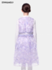 【春上新】8楼LYNN&MILO 琳麦罗  女童2025春秋新款紫色公主连衣裙时尚无袖礼服裙 商品缩略图5