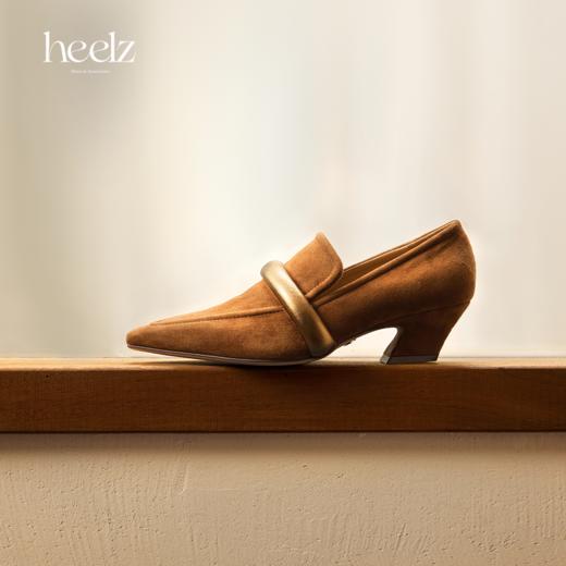 heelz设计师手工鞋履 ｜金条羊翻毛乐福鞋 4.5公分 商品图0