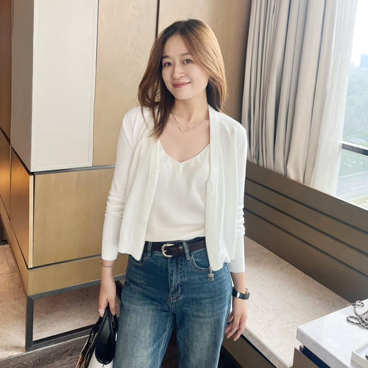 2509213    棉真丝 V领开衫 商品图7