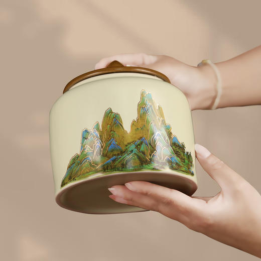 高山流水双罐大红袍礼盒，精选优质大红袍，制茶大师监制，送人自饮皆可 商品图3