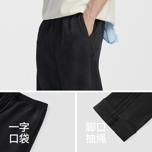 [商场同款]森马休闲裤男宽松直筒脏脏裤个性2025秋季新款长裤垂感 商品图3