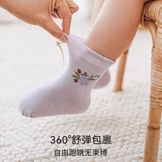 【婴童服配】嫚熙婴儿地板袜春秋男女童宝宝婴幼儿袜子防滑学步中筒袜 商品图4