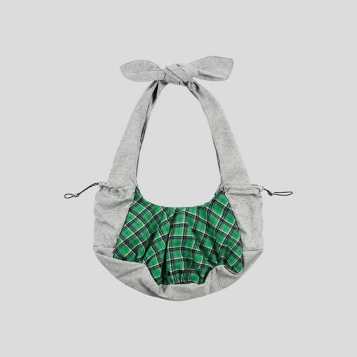 GOODBAI GOODEES 格纹撞色拼接打结包 商品图2