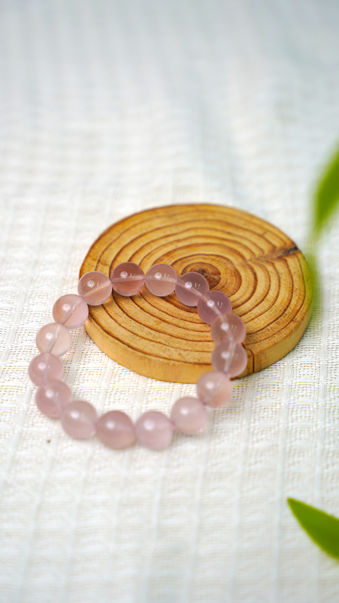 素园 粉水晶手串  高品质