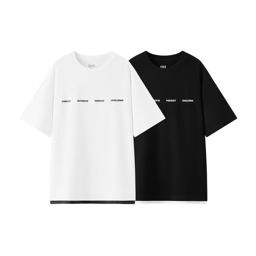 [商场同款]森马短袖T恤男拼色假两件上衣华夫格肌理感2025秋新款 商品图4