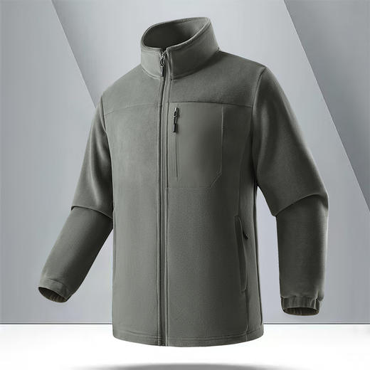 HOTDEMON 2025新款秋冬季抓绒卫衣{男女同款}运动休闲保暖立领拉链开衫88908 商品图1