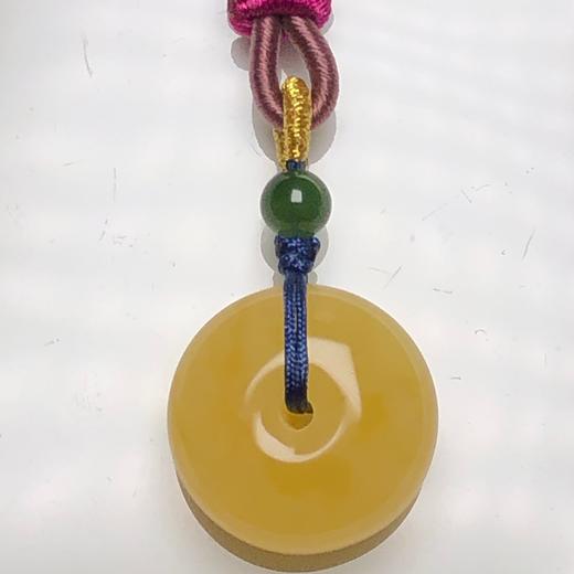 蜜蜡平安扣碧玉南红银饰吊坠 饰品美物 商品图4