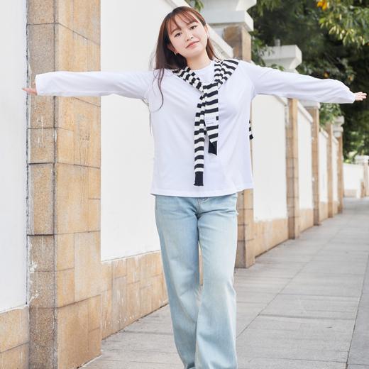 天丝棉速干圆领长袖T恤|透气速干，运动/通勤都能穿，经典两色 商品图2