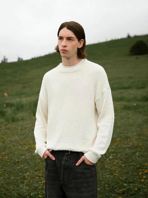 Evistub/E-4QMY716/三色珠纱绞花打底毛衣 商品图0