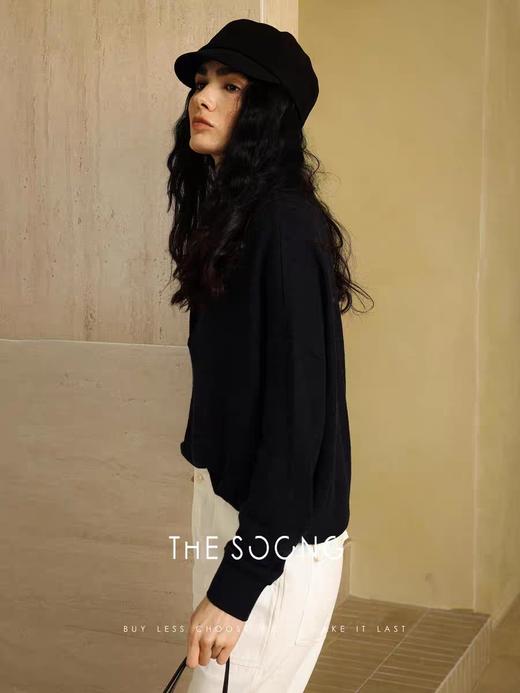 THESOONG"赫里主义"莱赛尔羊毛抗皱可机洗polo领长袖上衣DWY5437 商品图5