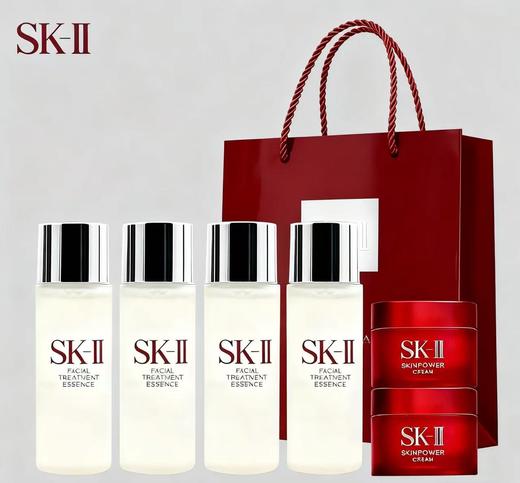 【双12抢先购 秋冬焕新出游旅行套组】SK-II神仙水面霜护肤套装神仙水30ml*4大红瓶面霜15g*2 商品图0