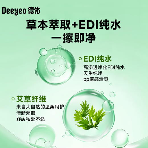 【GX】德佑艾草湿厕纸80抽 商品图1