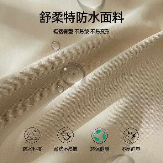 【防水手熨理想裤】逸阳宽松显瘦九分镰刀直筒黑色休闲裤子5660 商品图5