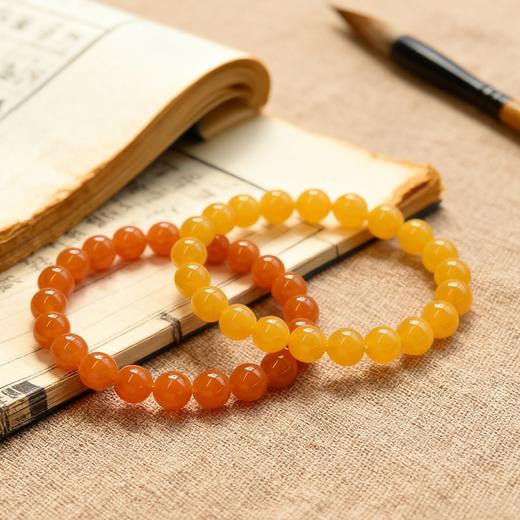 黄玉水晶手串缅甸手链收藏级 商品图0