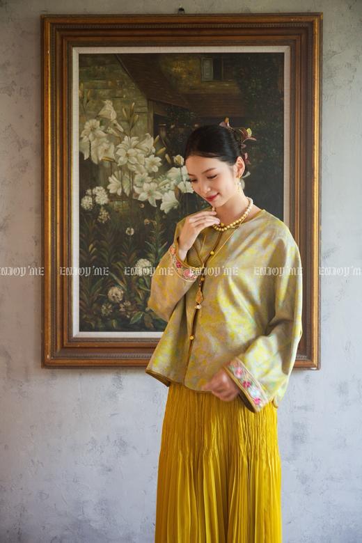 【门店同款】ENJOY秋季云敛-东方画笔晕染袖口刺绣外套 164843514 商品图0