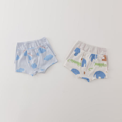 【2条装】马克珍妮男童趣味涂鸦四季穿纯棉内裤2025年新款551871 商品图2