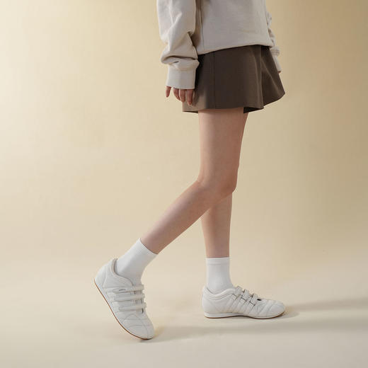 Westory2025年秋季平跟薄底运动鞋魔术贴休闲深口单鞋S2S25CM76421 商品图2