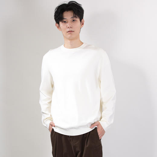 DRONKOO 2025 圆领净版含天丝莱赛尔中厚秋冬款打底毛衣 商品图3