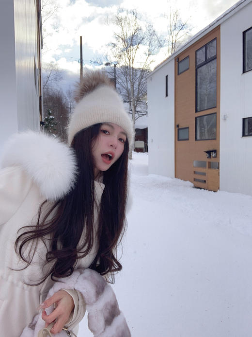 金蘑菇菇「LP 滑雪季」软妹滑雪服 / 毛呢面料 90鸭绒A级狐狸毛 商品图6