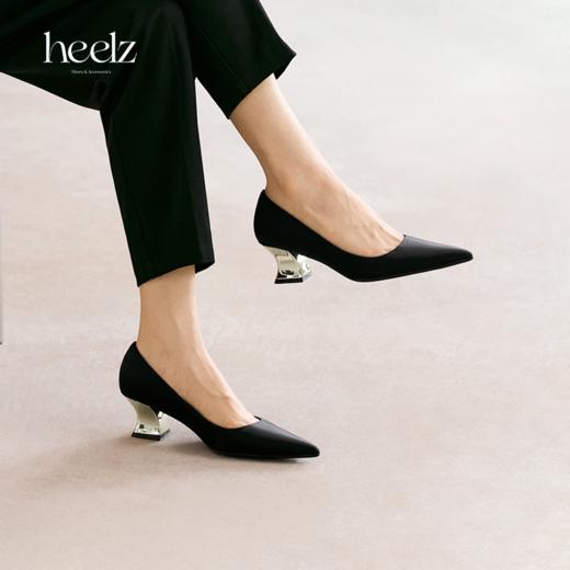 heelz设计师手工鞋履 ｜5th Avenue 缎面异型跟单鞋 5公分 商品图0