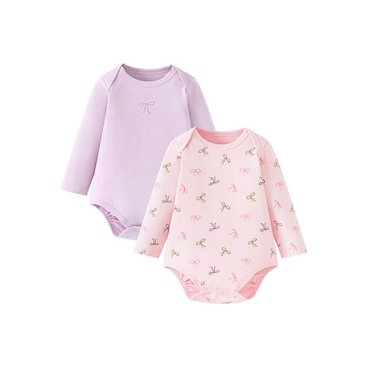 【2件装】迷你巴拉新生儿包屁衣宝宝婴儿连体三角衣亲肤细腻 商品图4