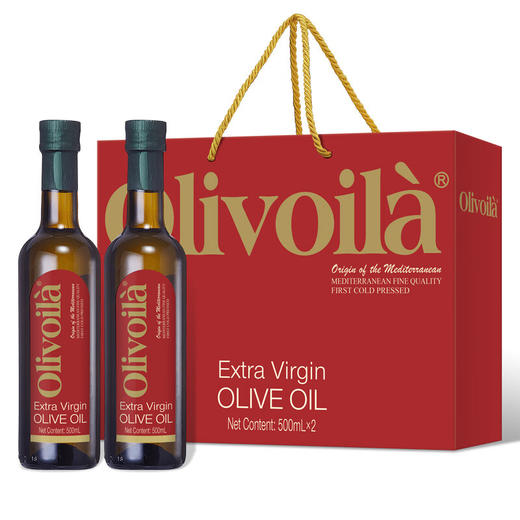 【顺丰/京东发货】欧丽薇兰特级初榨红标橄榄油500ml*2礼盒 商品图1