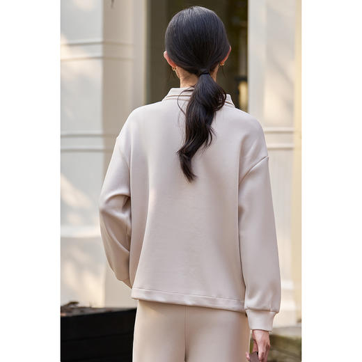 剩L 米思阳2026春新品休闲拉链口袋装饰卫衣女4331 商品图3