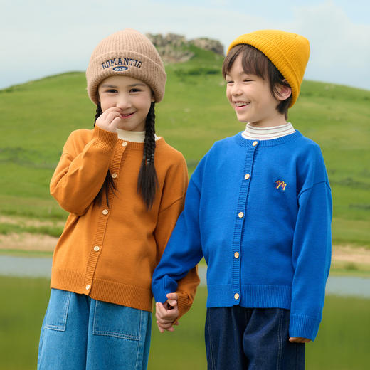 棉花堂多巴胺色绵羊毛防静电开衫童装毛衣——FD52192 商品图6