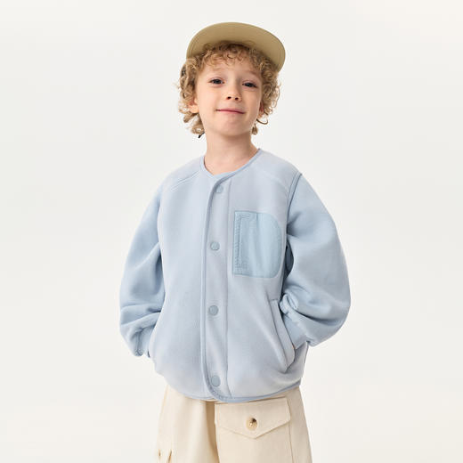 【科技发热】马克珍妮男女童双面奥奥绒暖绒小马甲秋冬新款551376 商品图1