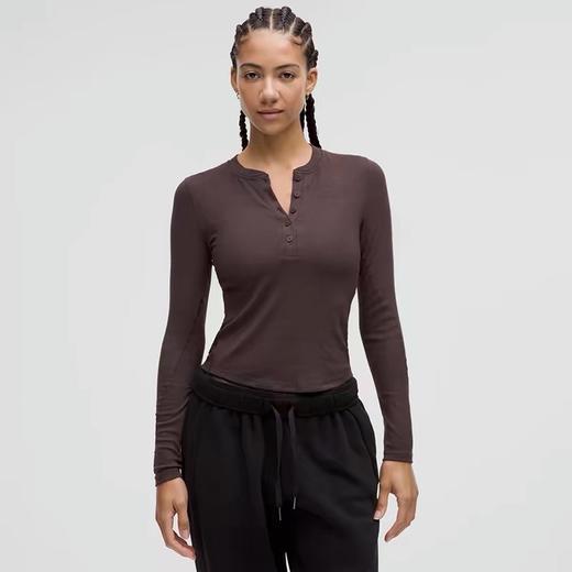 lulu ｜ hold tight同款纽扣亨利衫 商品图0