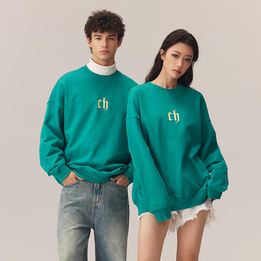 CHINISM绿色卫衣 商品图1