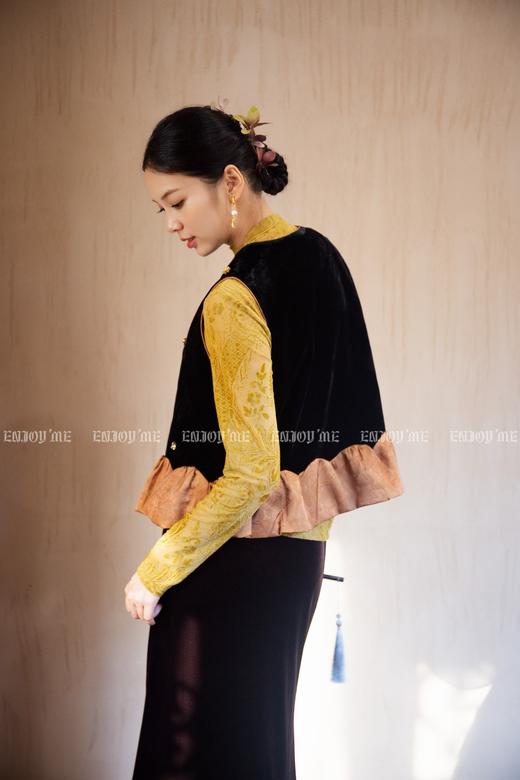 【门店同款】ENJOY秋季云敛-东方画笔植绒提花打底衫 166493626 商品图5