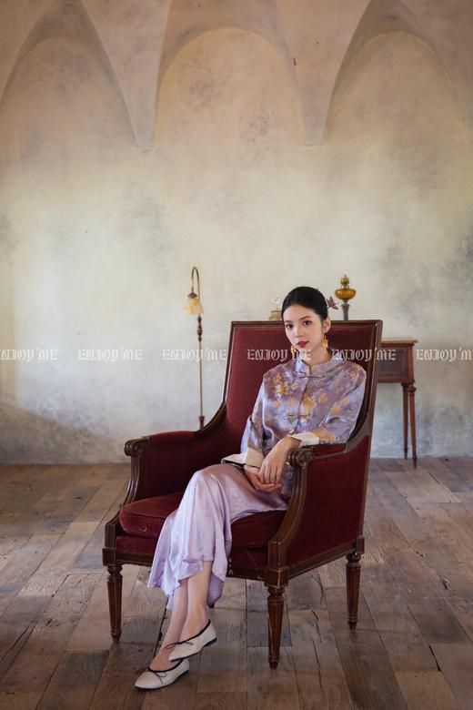 【门店同款】ENJOY秋季云敛-东方画笔金丝晕染花外套 164843354 商品图11