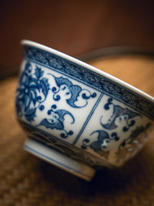 会员专享  青花蝙蝠玲珑团花单杯 仅供【高铁站店】自提 商品图3