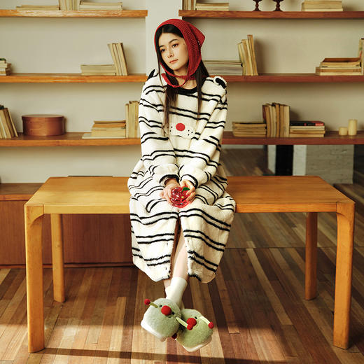 2025秋冬上新朴西红鼻子棉拖鞋室内女家居保暖防滑可爱棉拖鞋 商品图5