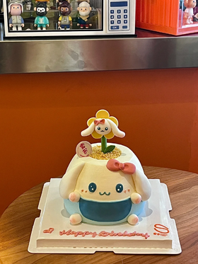 玉桂狗盆栽花盆造型卡通蛋糕-低糖处理无添加