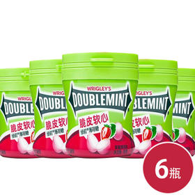 绿箭脆皮软心薄荷糖草莓薄荷味瓶装80g*6(6923450661581)