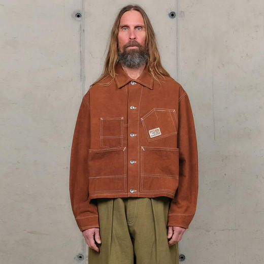 Story mfg STATION JACKET 男女款天然染色工装夹克外套 商品图0