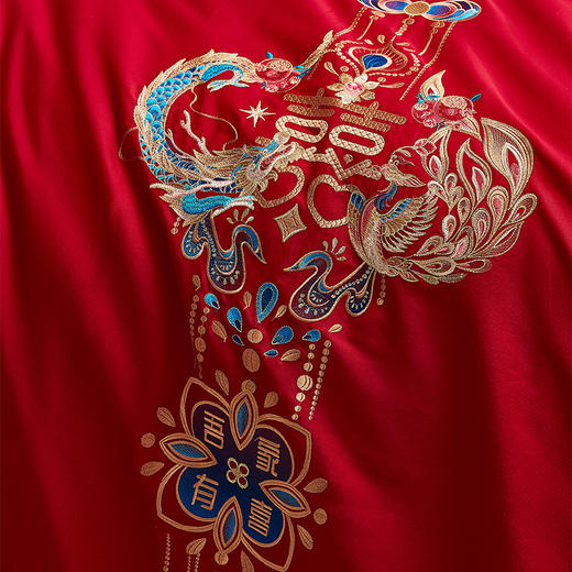 【6楼】富安娜婚庆床单四件/囍缘，牌牌价3699元，活动价1599/1699元 商品图1