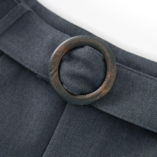 「高货wl」全新升级【铂金会员247/天猫329/差价82】(42600)洛诗琳法式天丝羊毛混纺西裤2025秋季气质百搭高腰短裤女wl42600 商品图3