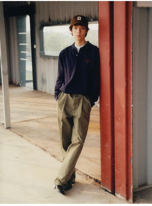 蛇来运转BA11Y 25限定丝光珠地拉架面料翻领长袖Polo衫 CX218 商品图2