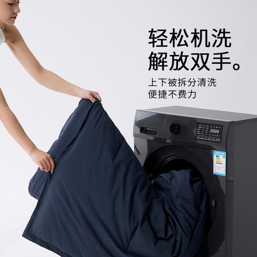 【优选家纺 | 双层水洗四季被】儿童级A类面料标准，细腻亲肤，蓬松柔软，透湿透气，无需被套，全新裸肤体验。双层设置轻松换洗，抗菌防螨，耐用好洗，方便维护~ 商品图6