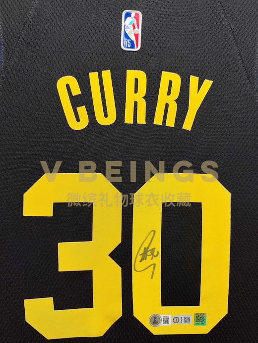 收藏系列 库里 勇士队30号 黑色 总决赛G4 亲笔签名球衣 商品图2