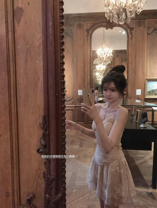 金蘑菇菇 墨雨云间 铃兰小鹿/ 新中式系列 刺绣衬衫短裤四件套 商品图8