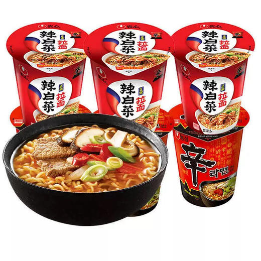 农心辣白菜拉面杯面70g 商品图1