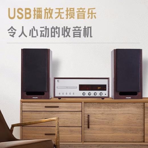【赠送两张碟片】国际版本 飞利浦&Britz HIFI 电子管胆CD蓝牙桌面复古组合音响 商品图6